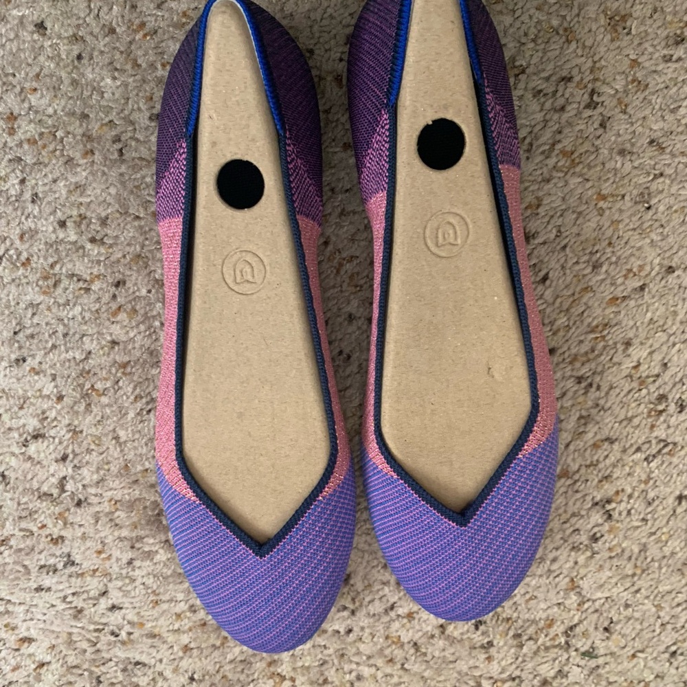 Rothys Stylish Purple and Pink Women's Flats NWOT